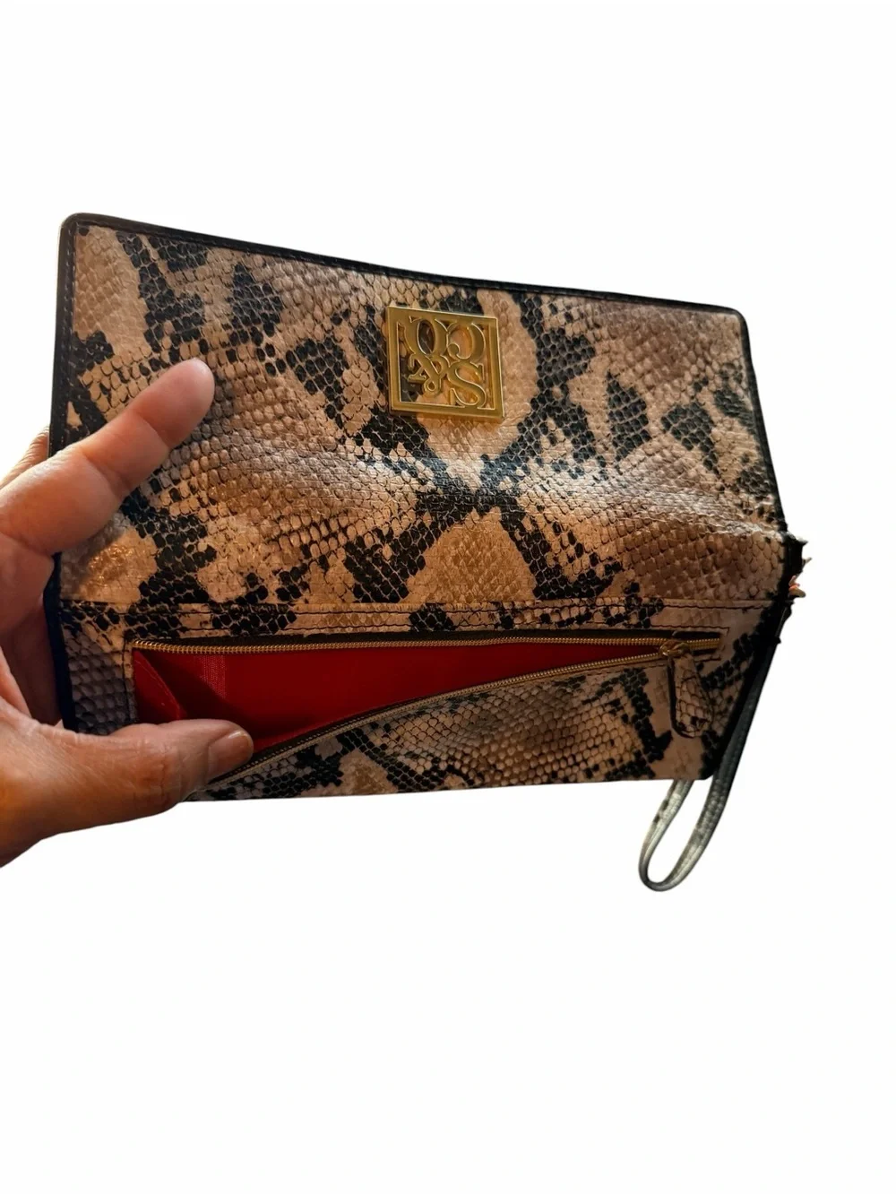 Style & Co. Snake Print Clutch/Wristlet Wallet